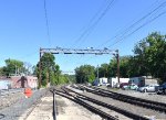 NJTs Gladstone Yard is empty as expected since the rush hour trains that layover for the weekend havent arrived yet.